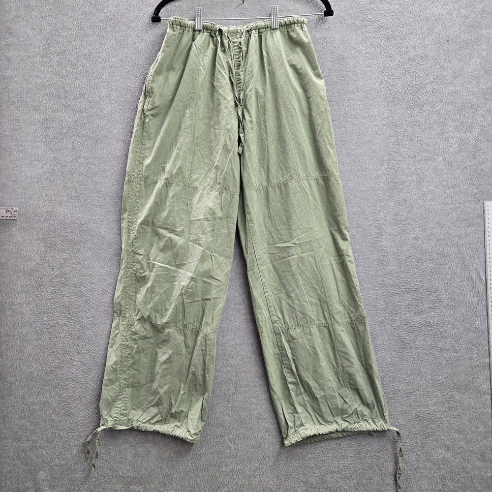 RSQ Women Pants XS Olive Utility Drawstring 27" Inseam NWT